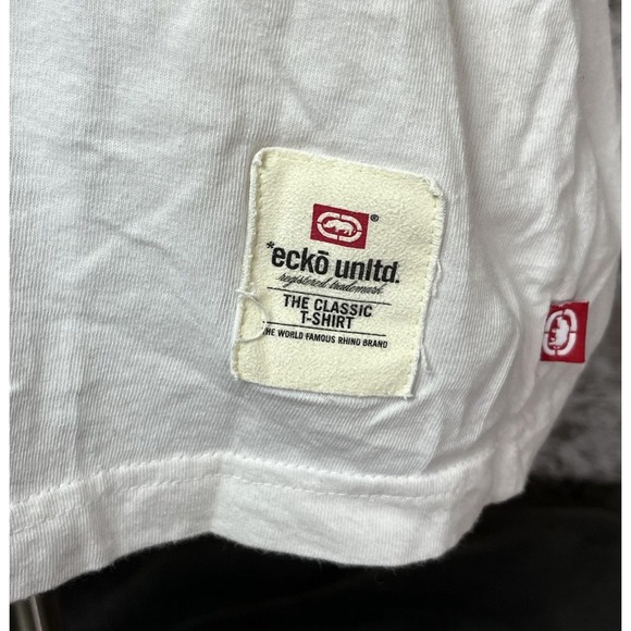 Ecko Unltd Shirt Mens XL White The Classic T-Shirt 1972 Graphic Rhino Streetwear - Picture 6 of 11